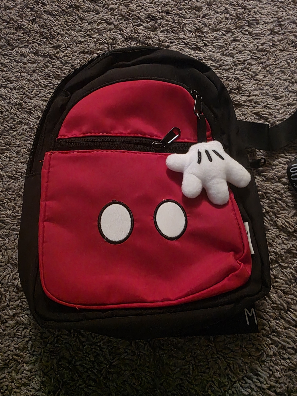 Zara Black & Red Character-Inspired Kids Backpack